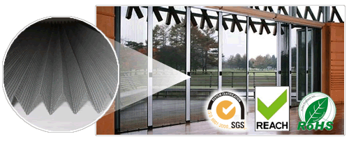 Fiberglass Plisse Screen